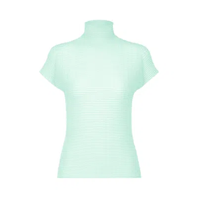 Pre-owned Issey Miyake Wooly Pleats-68 Shirt 'light Blue' | Women's Size 2