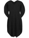 Issey Miyake Wormhole Midi Dress In Black