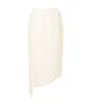 Issey Miyake Wrinkled And Twisted Midi Skirt