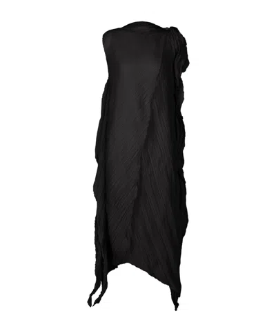 Issey Miyake Wrinkled And Twisted In Black