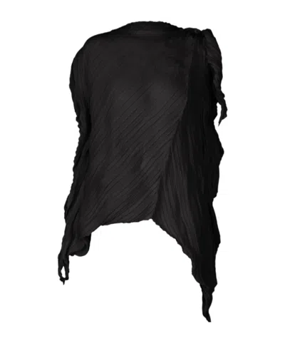 Issey Miyake Wrinkled And Twisted In Black