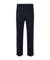 Issey Miyake High-waisted Pleated Trousers With Straight Leg Silhouette In Black