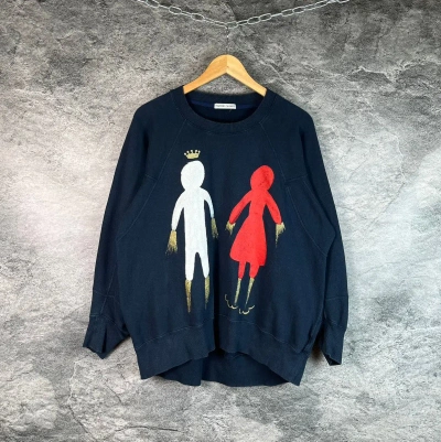 Pre-owned Issey Miyake X Tsumori Chisato Japan Vintage Sweatshirt Avant-garde Opium In Blue