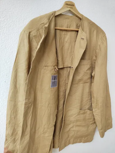 Pre-owned Issey Miyake X Vintage 80's Issey Miyake Heavy Coat Men Jacket (size Medium) In Multicolor