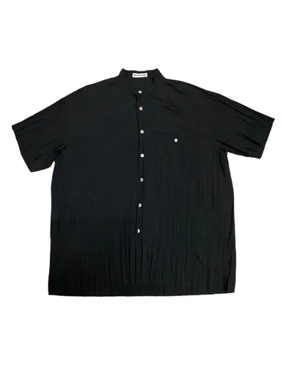Pre-owned Issey Miyake X Vintage Issey Miyake Men Black Shirt (size Large)