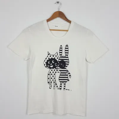Pre-owned Issey Miyake X Vintage Ne-net By Issey Miyake Big Logo T-shirt Made Japan In White