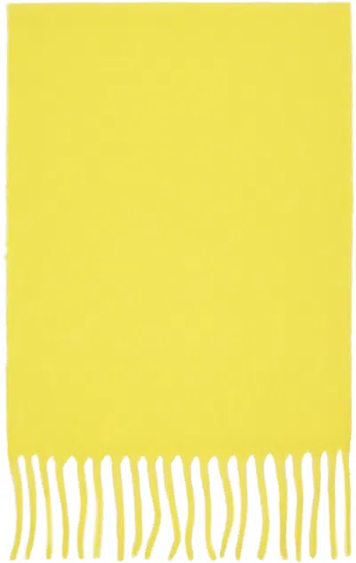 Issey Miyake Yellow Baby Alpaca Stole Scarf