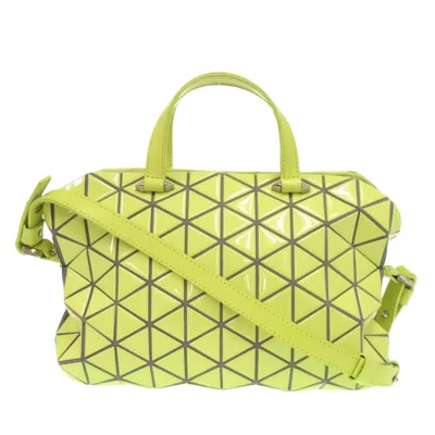 Pre-owned Issey Miyake Yellow Elastane Leather Handbag Shoulder Bag ()