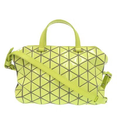 Pre-owned Issey Miyake Yellow Elastane Leather Handbag Shoulder Bag ()