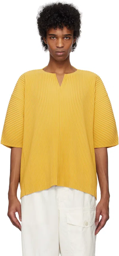 Issey Miyake Yellow Kite T-shirt In 54-wall Yellow