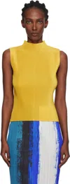 Issey Miyake Yellow Mist July Tank Top In Yellow