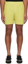 Issey Miyake Yellow Monthly Color July Shorts In Yellow