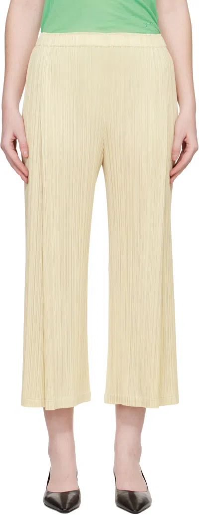 Issey Miyake Yellow Monthly Colors December Trousers