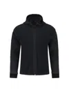 Issey Miyake Homme Plisse  Mens Monthly Colours April Pleated Zip-up Hoodie In Black