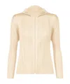 Issey Miyake Zip-up Jacket In Nude