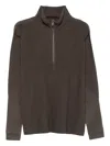 Issey Miyake Zip-up Pleated Top In Green
