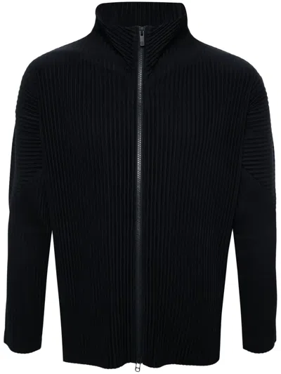 ISSEY MIYAKE ZIP-UP PLISSÉ JACKET