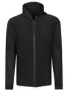 Issey Miyake Ribbed Texture Hooded Zip-up Sweater In Black