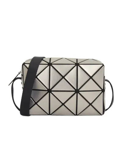 Issey Miyake Zipper Shoulder Bag In Brown