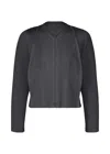 Issey Miyake Zippered Casual Jacket In Black