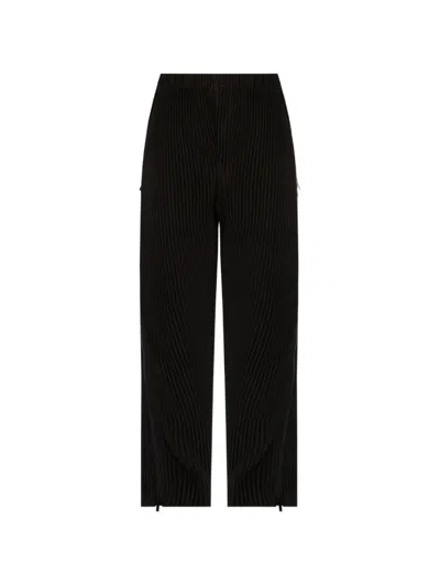 Issey Miyake Mc July Pleated Straight-leg Trousers In Black