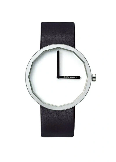 Pre-owned Issey Miyake T Watch Welve Silap001 Naoto Fukasawa Design Glass Outline Black