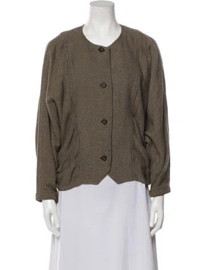 Pre-owned Issey Sport Vintage 1983 Blazer In Brown