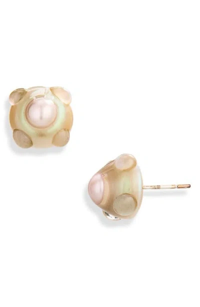 Isshi Atom Stud Earrings In Gold