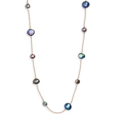 Isshi Desnuda Freshwater Pearl Necklace In Brown