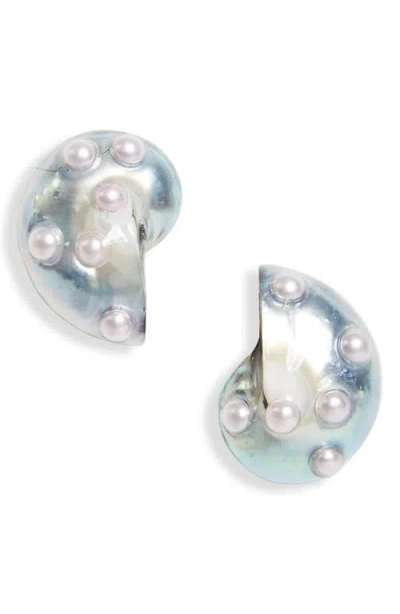 Isshi Molluskara Earrings In Pink