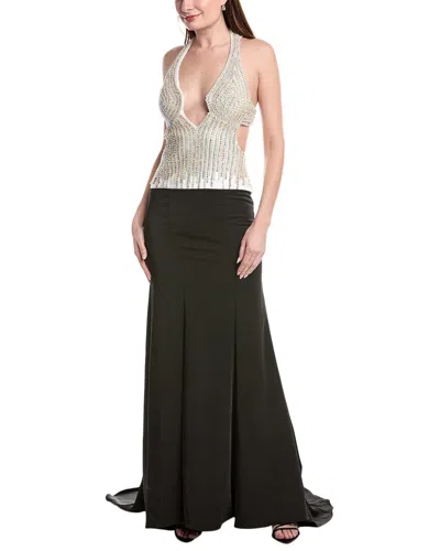Issue New York Bead Embellished Gown