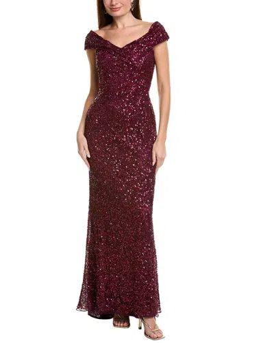 Issue New York Beaded Maxi Dress In Red