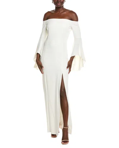 Issue New York Bell-sleeve Gown In Animal Print