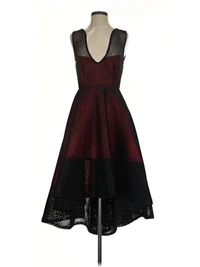Pre-owned Issue New York Cocktail Dress In Burgundy