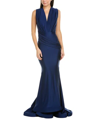 Issue New York Cocktail Gown In Blue