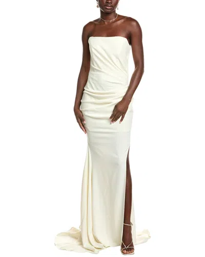 Issue New York Draped Gown In White