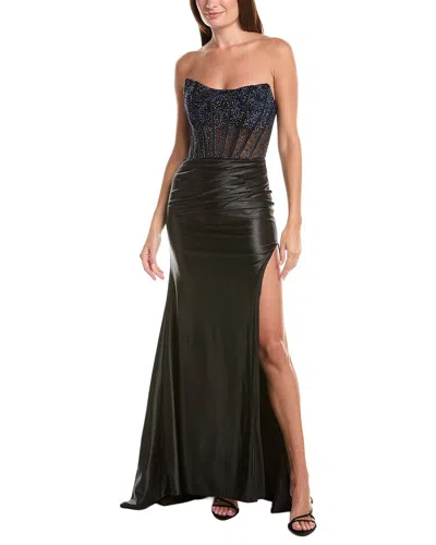 Issue New York Embellished Maxi Dress In Black