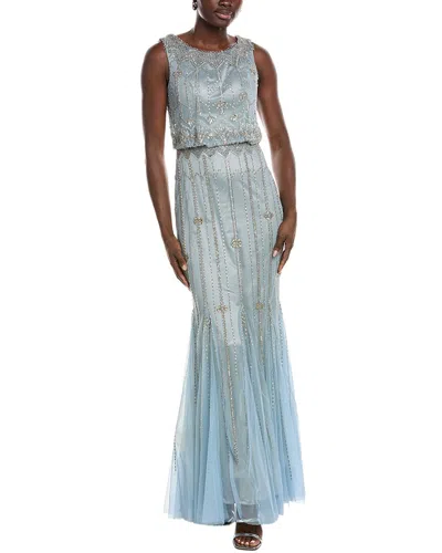Issue New York Embellished Maxi Dress In Blue