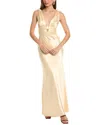 Issue New York Pleated Bow Bodice Gown
