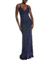 Issue New York Gown In Blue