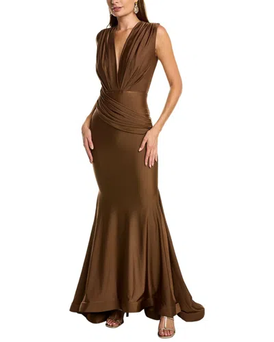 Issue New York Gown In Brown