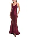 Issue New York Gown In Burgundy