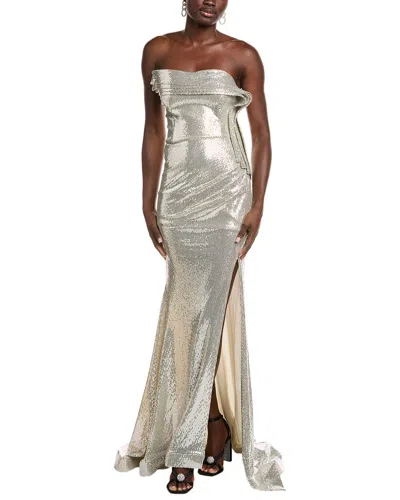 Issue New York Gown In Silver