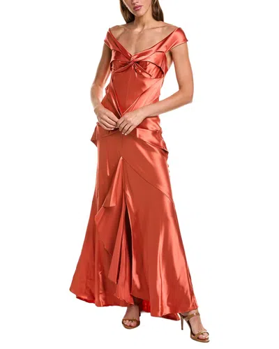 Issue New York Gown In Brown