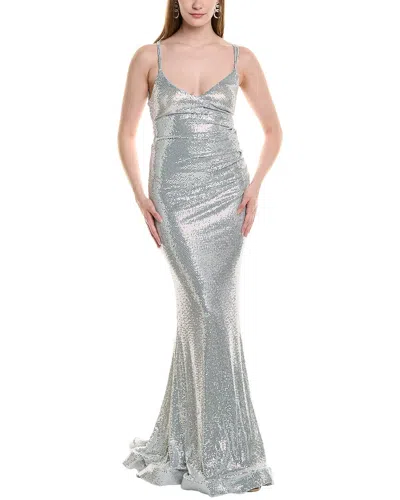 Issue New York Gown In Silver