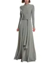 Issue New York Jersey Tie Gown In Green
