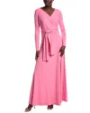 Issue New York Jersey Tie Gown In Pink