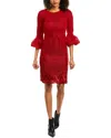 Issue New York Mesh Sheath Dress In Red