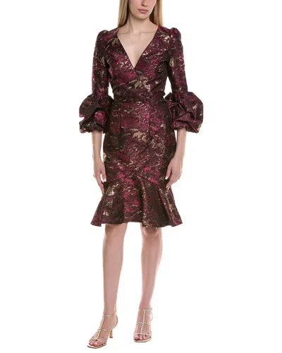 Issue New York Midi Dress In Brown