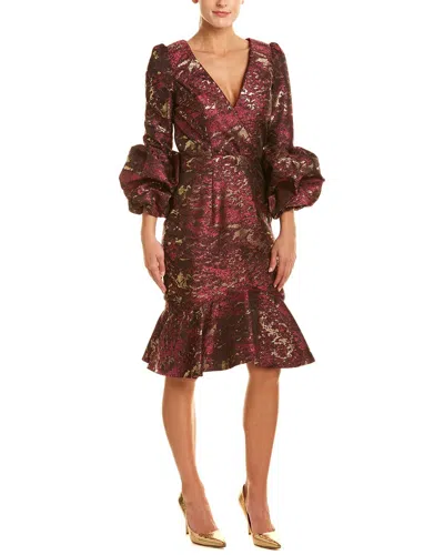 Issue New York Midi Dress In Brown
